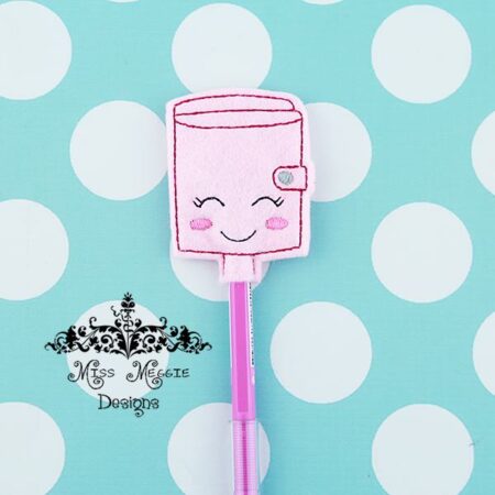 Kawaii Planner Pencil Topper ITH Embroidery design file