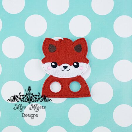 Fox Woodland finger walker puppet ITH Embroidery design file
