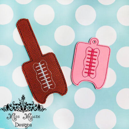 Hand Sanitizer Holder BBW Football ITH Embroidery design