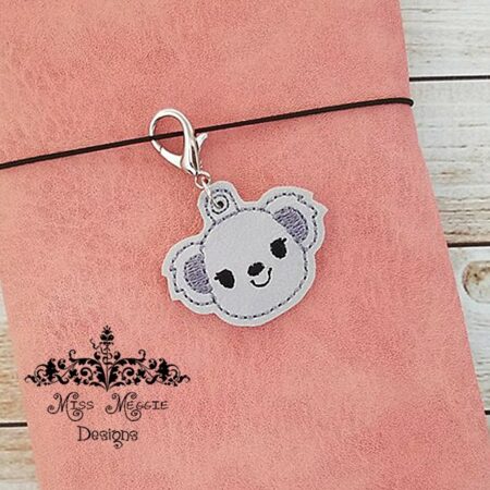 Koala Bear Cutie Planner Feltie Charm ITH Embroidery design