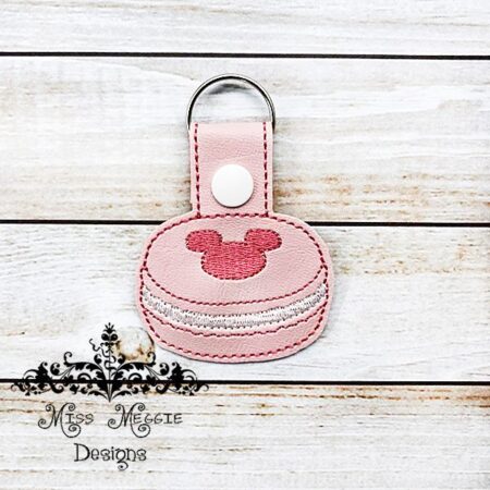Mouse Macaroon snaptab ITH Embroidery design file