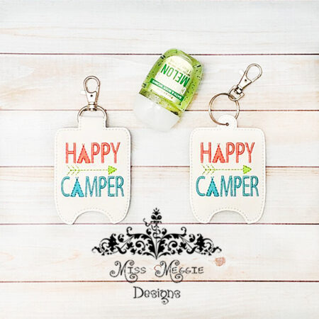Happy Camper BBW Hand Sanitizer ITH Embroidery design file