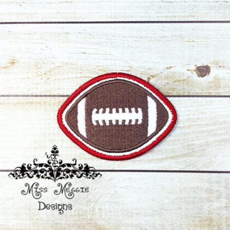 Football patch ITH Embroidery design file