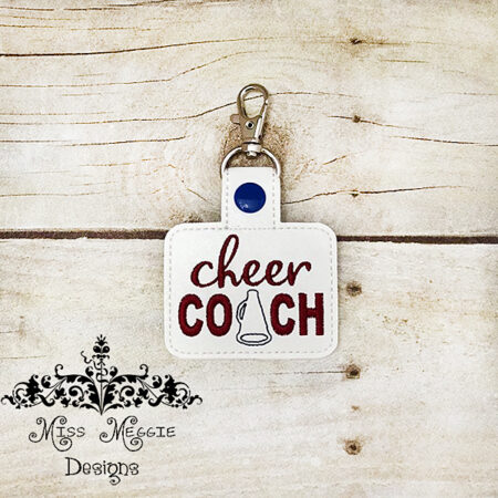 Cheer Coach Snaptab ITH Embroidery design file