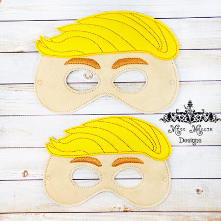 President T Mask 2 sizes ITH Embroidery design file adult size