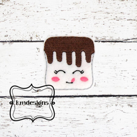 Chocolate Marshmellow Feltie ITH Embroidery design file