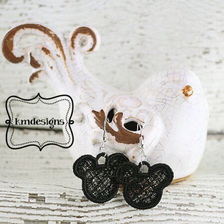 FSL Mouse ears Charm Digital ITH Feltie Embroidery Design