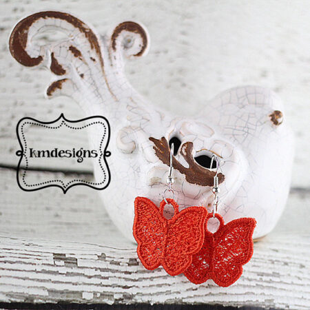 FSL Butterfly Charm/Earrings Embroidery Design
