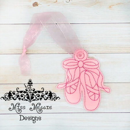 Ballet ornament ITH Embroidery design file