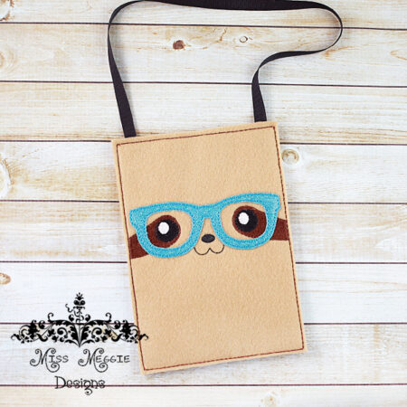 Sloth Tote bag treat bag ITH Embroidery design file Birthday